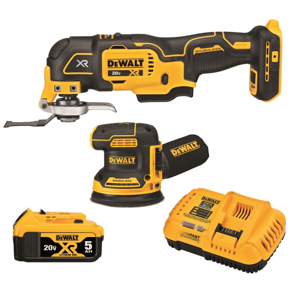 DW 20V MAX XR Cordless Woodworking Kit 2pc DCK202P1 from DW