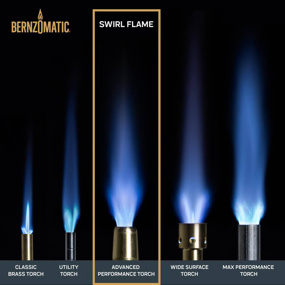 Bernzomatic Advanced Performance Torch with Instant StartStop Ignition Compatible with Map-Pro and Propane Gas TS4000T