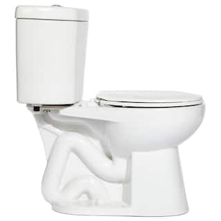 Niagara Stealth 2-piece Stealth 0.8 GPF Ultra-High-Efficiency Single Flush Round Front Toilet in White Seat Included (6-Pack) 77001RWHAI1