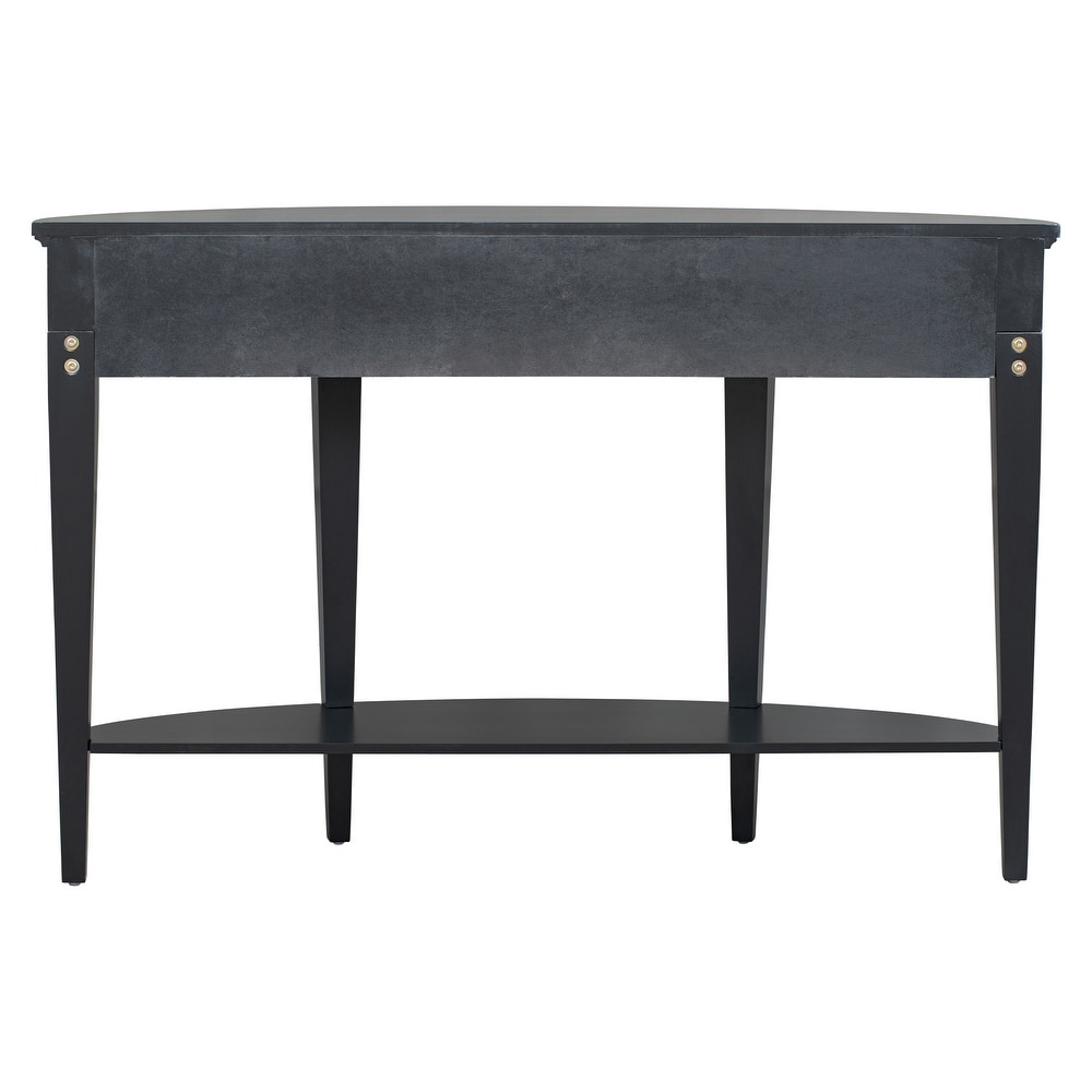 Hallway Curved Console Table Sofa Table Entryway Table w/Drawers