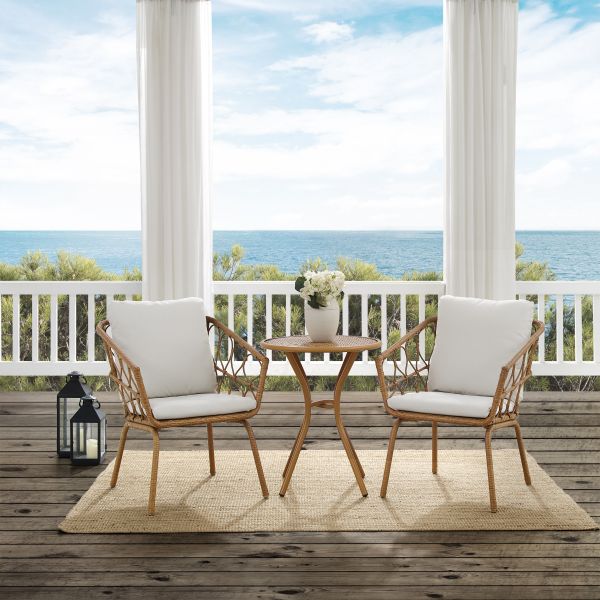 Juniper 3Pc Indoor/Outdoor Wicker Bistro Set