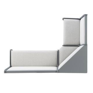 Linon Home Decor Blanca Grey Storage Nook THD04192