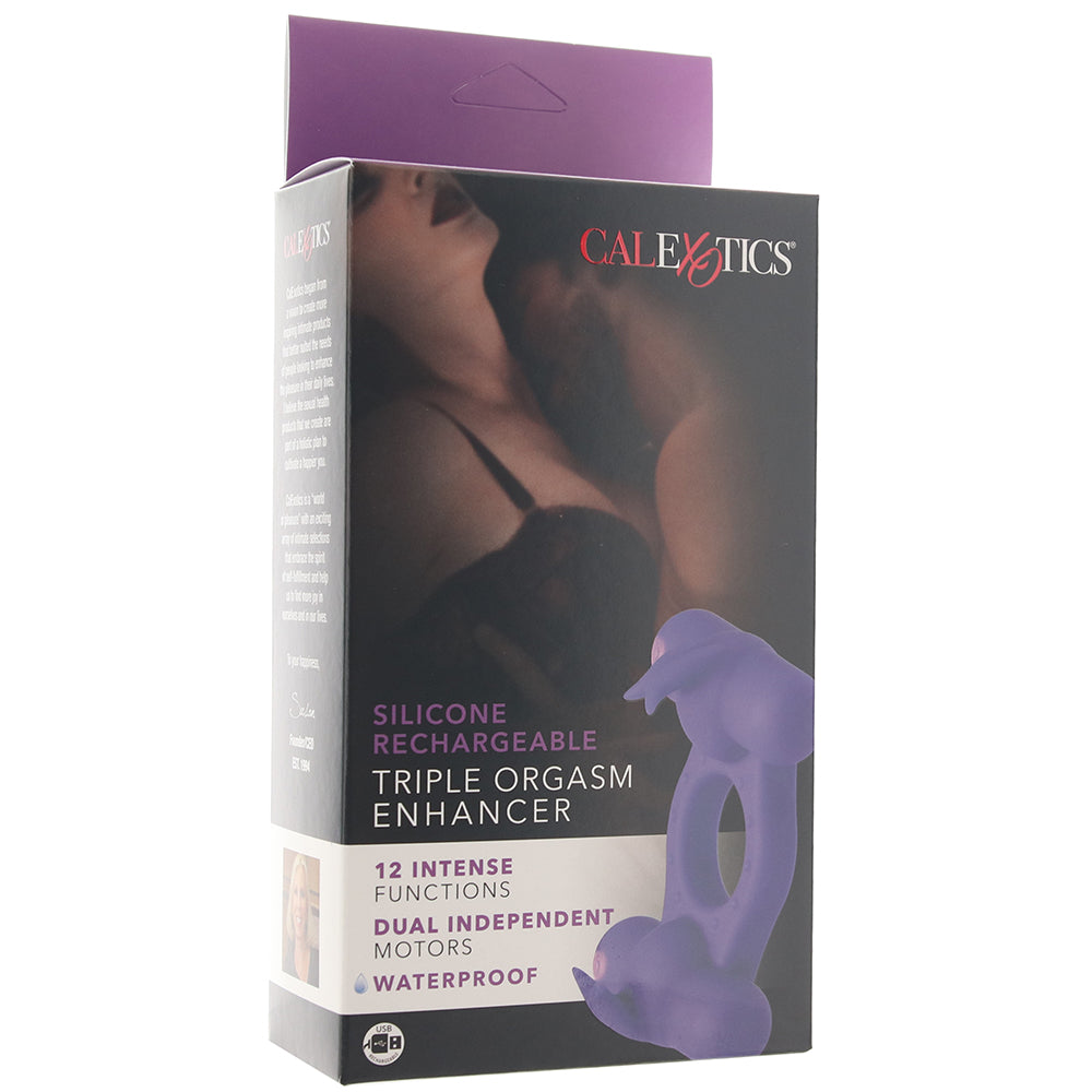 Silicone Triple Orgasm Enhancer Vibrating Ring