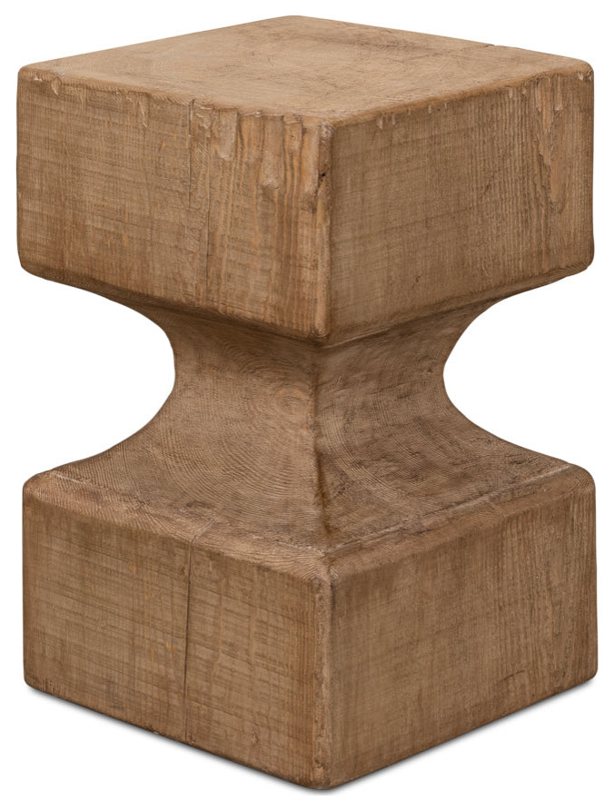 Beam End Stool   Traditional   Footstools And Ottomans   by Sideboards and Things  Houzz