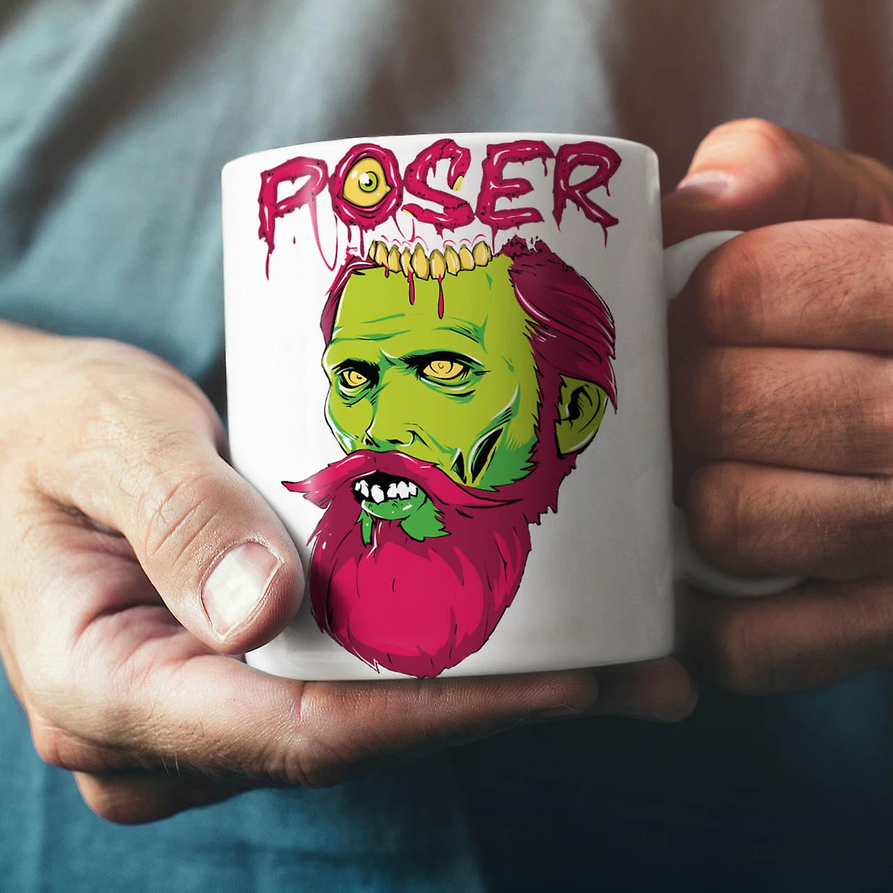 Poser Monster Rock NEW White Tea Coffee Ceramic Mug 11 oz | Wellcoda