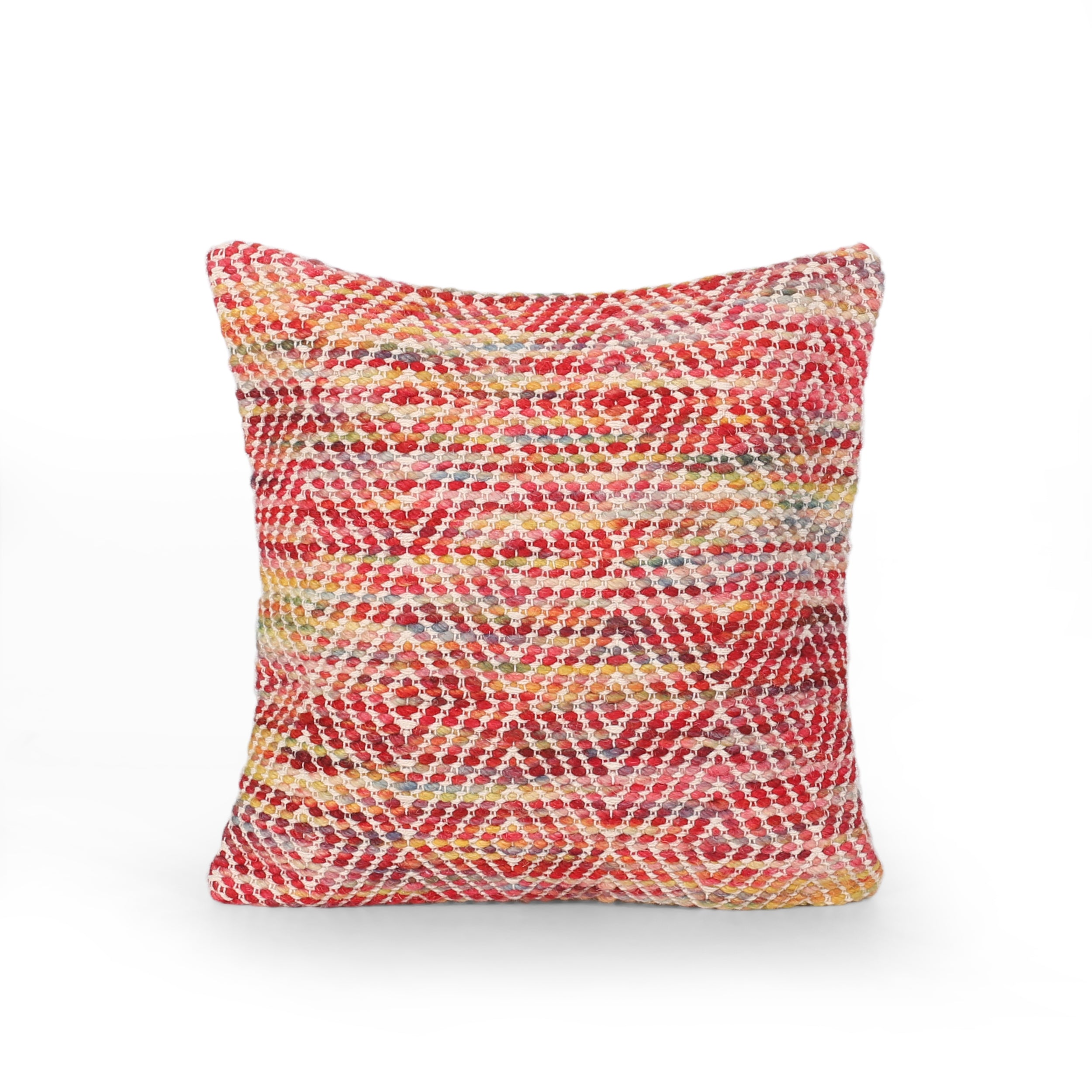 Indee Boho Cotton and Wool Pillow Cover (Set of 2)