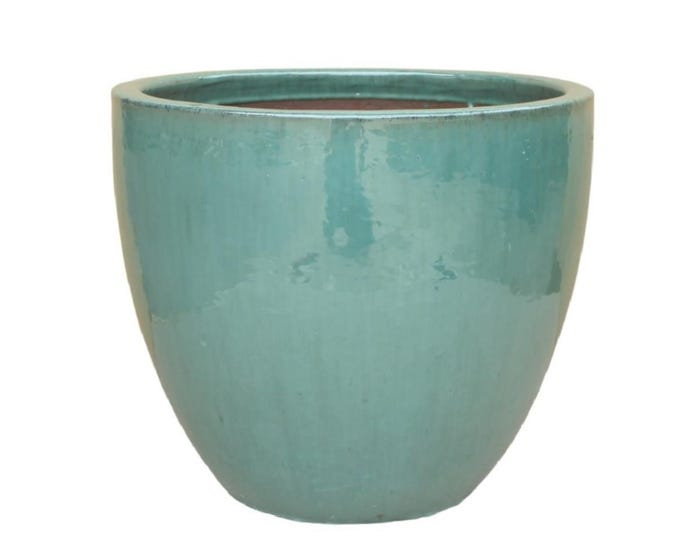 Simple Planter， Jade Green， Large - GC0003S4JGL