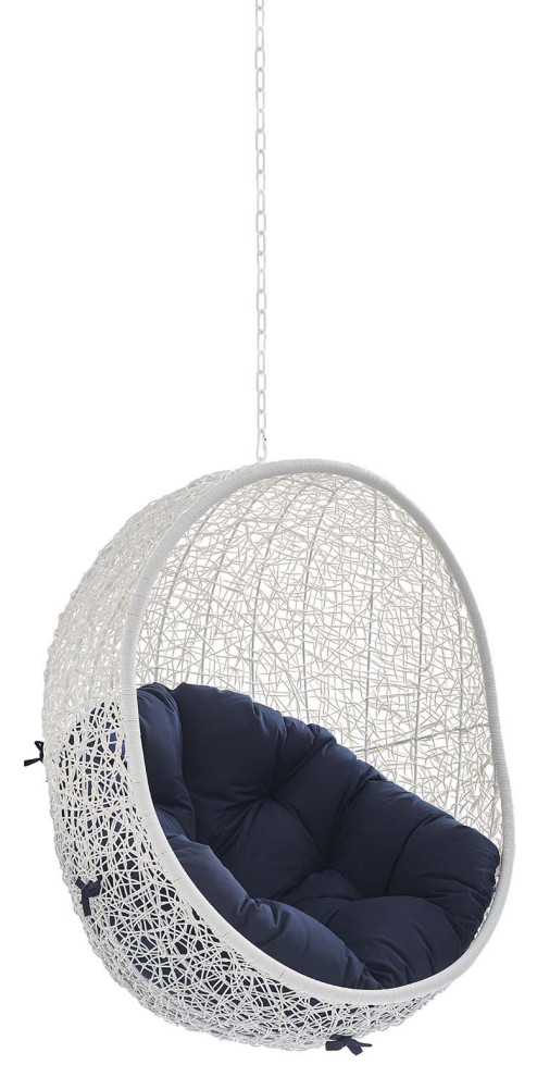 Hide Sunbrella Fabric Swing Outdoor Patio Lounge Chair Without Stand   Hammocks And Swing Chairs   by Kolibri Decor  Houzz