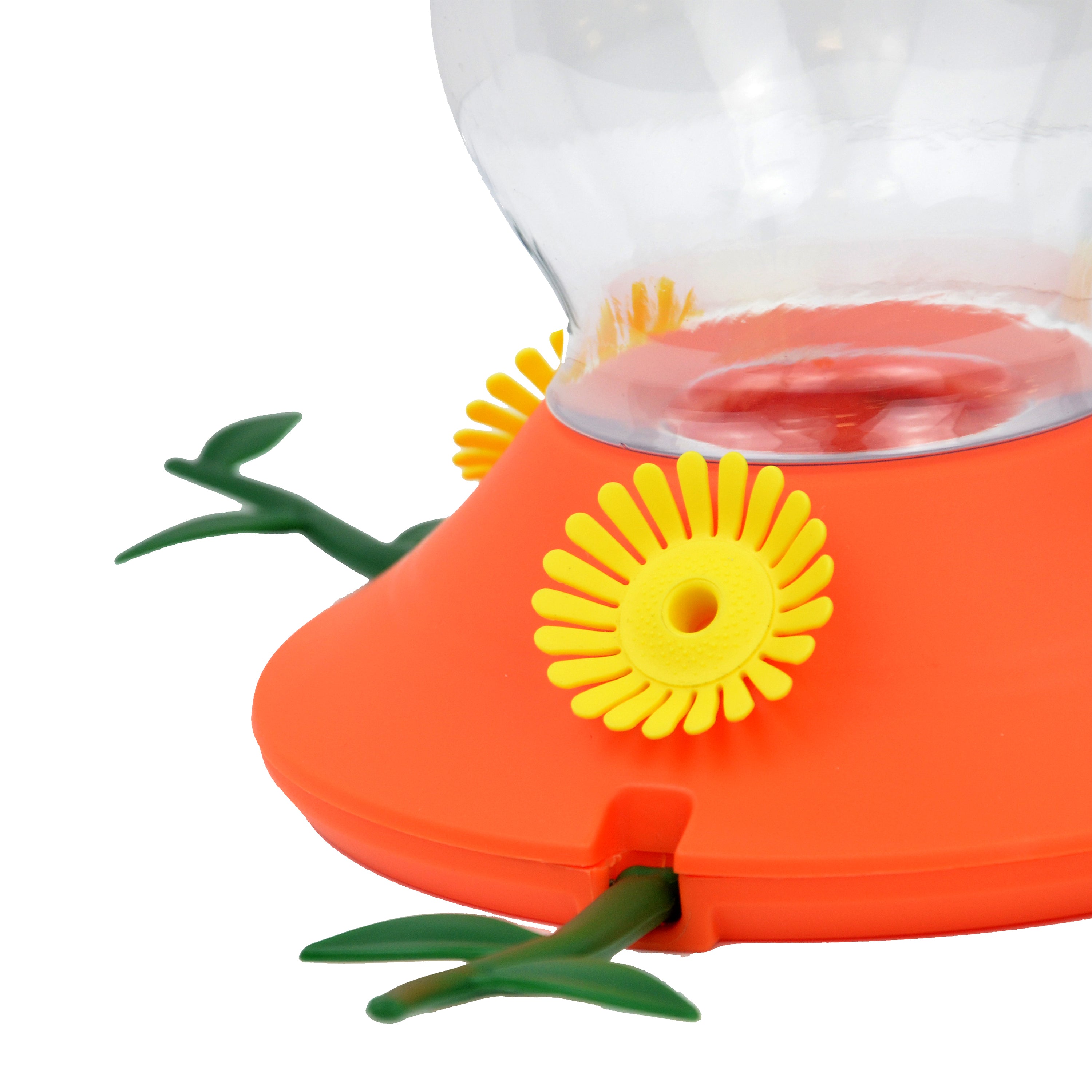 Perky-Pet Plastic Vine Oriole Feeder， Orange - 27 oz Capacity