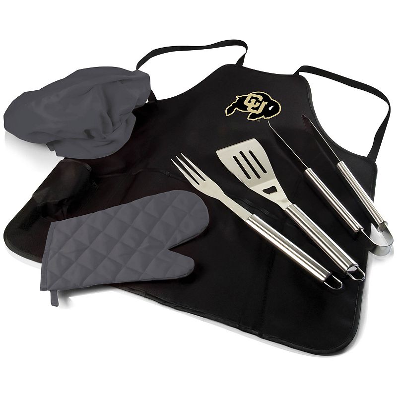 Picnic Time Colorado Buffaloes BBQ Apron Pro Grill Set