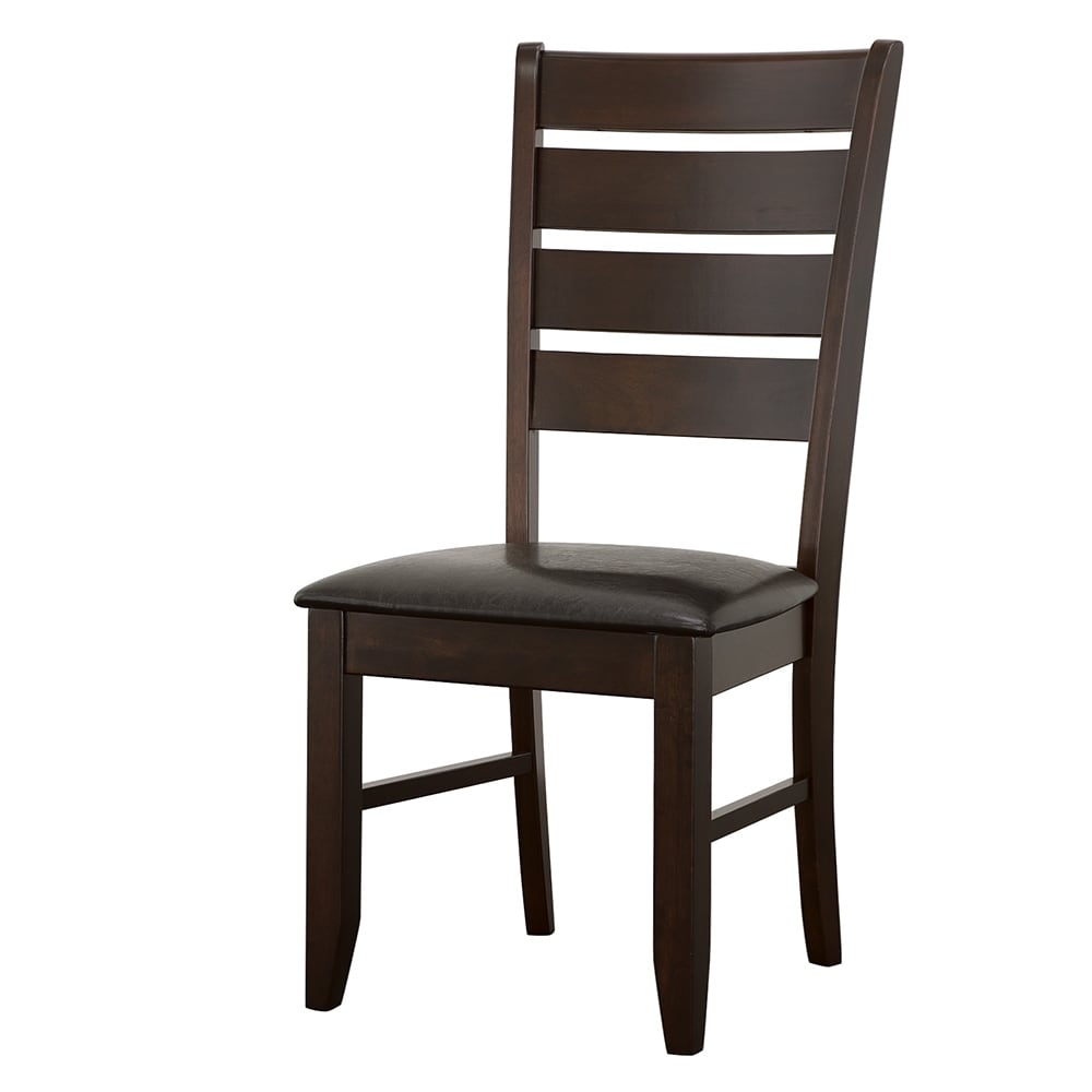 Coaster Furniture Dalila Ladder Back Side Chairs Brown And Grey (Set of 2)   19.25'' x 22.25'' x 40.25''