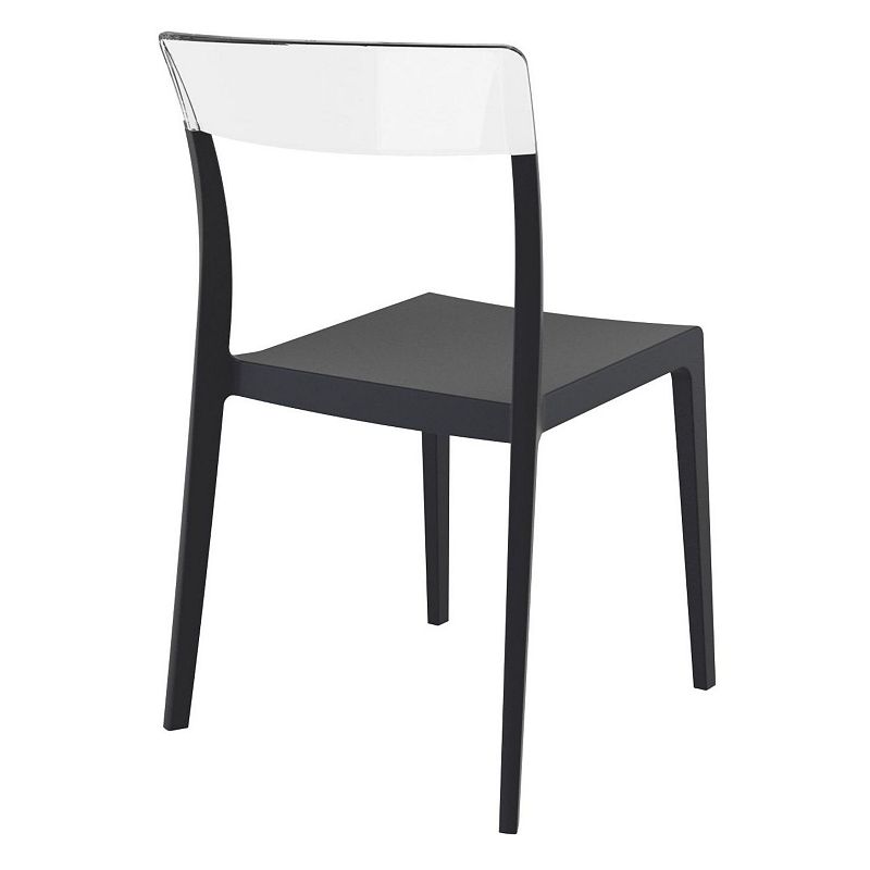 33 Black Refined Patio Dining Chair