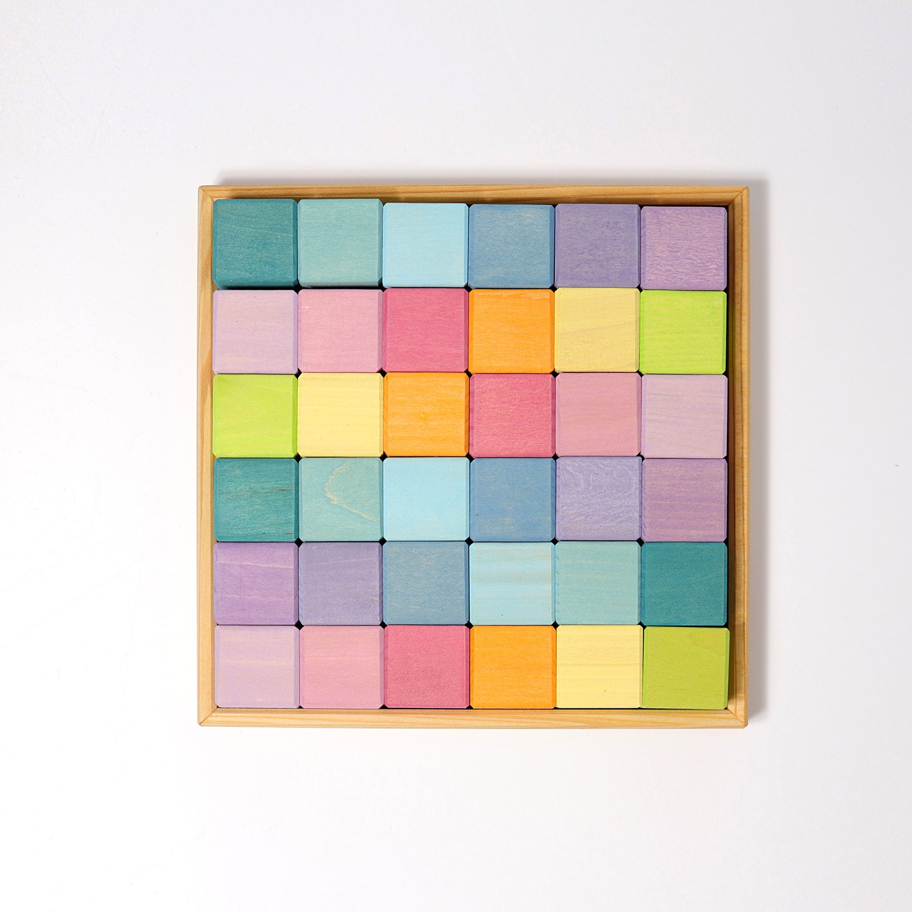 Pastel Mosaic Wooden Blocks by Grimm's