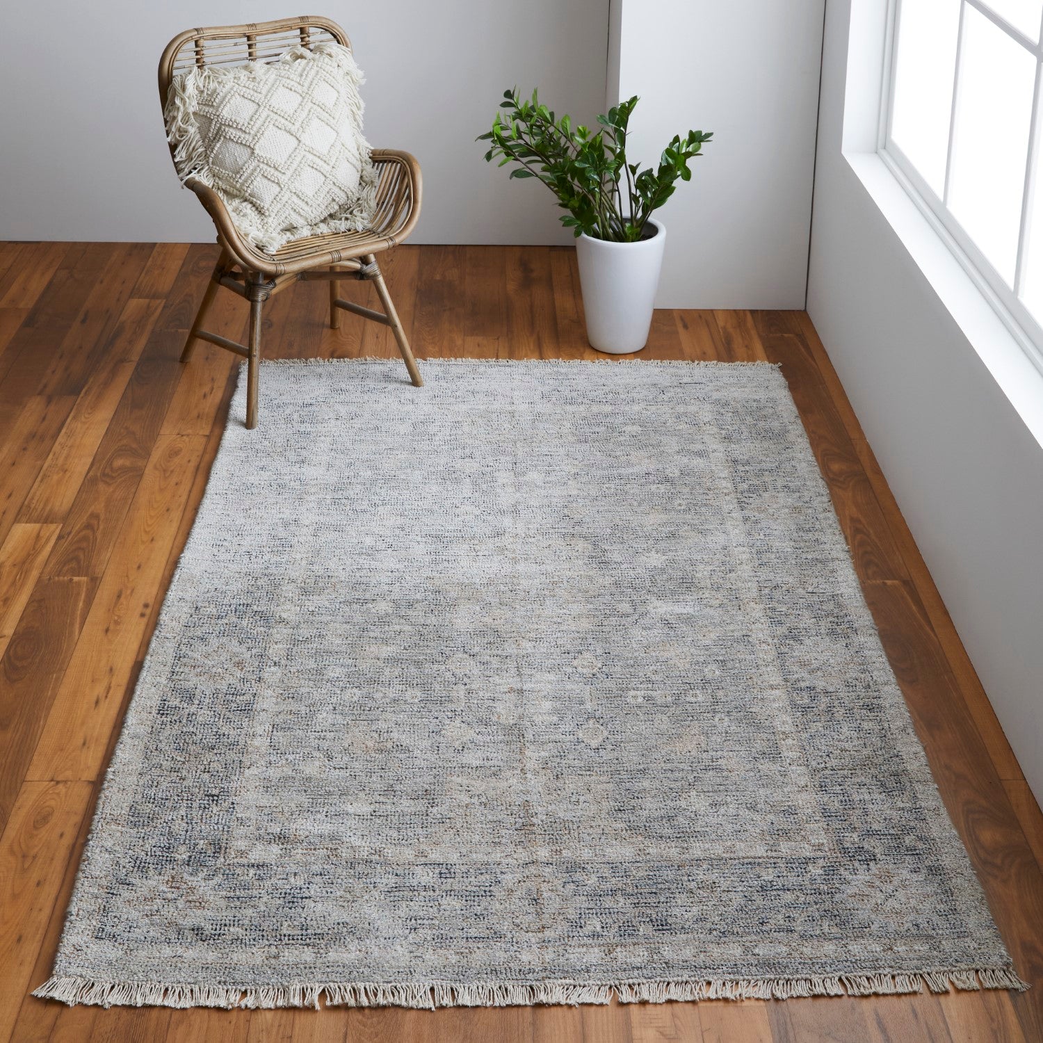 Ramey Tan and Gray Rug by BD Fine