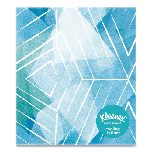 Kleenex Cool Touch Facial Tissue， 2-Ply， White， 45 Sheets/Box， 27 Boxes/Carton (50140)