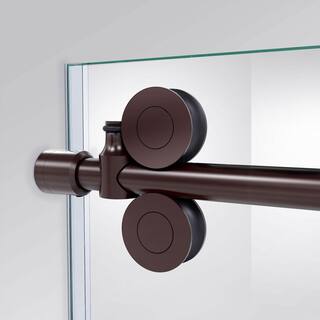 DreamLine Enigma-XO 55-59 in. W x 62 in. H Fully Frameless Sliding Tub Door in Oil Rubbed Bronze SHDR-61606220-06