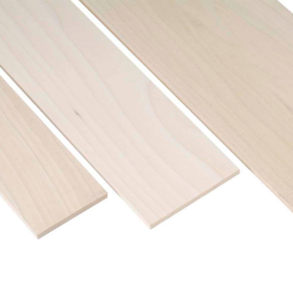 Waddell 1 in. x 2 in. x 3 ft. Poplar Project Board PB19424