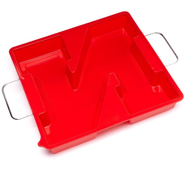 Masterpieces Fanpans Ncaa Nebraska Cornhuskers Team Logo Silicone Cake Pan