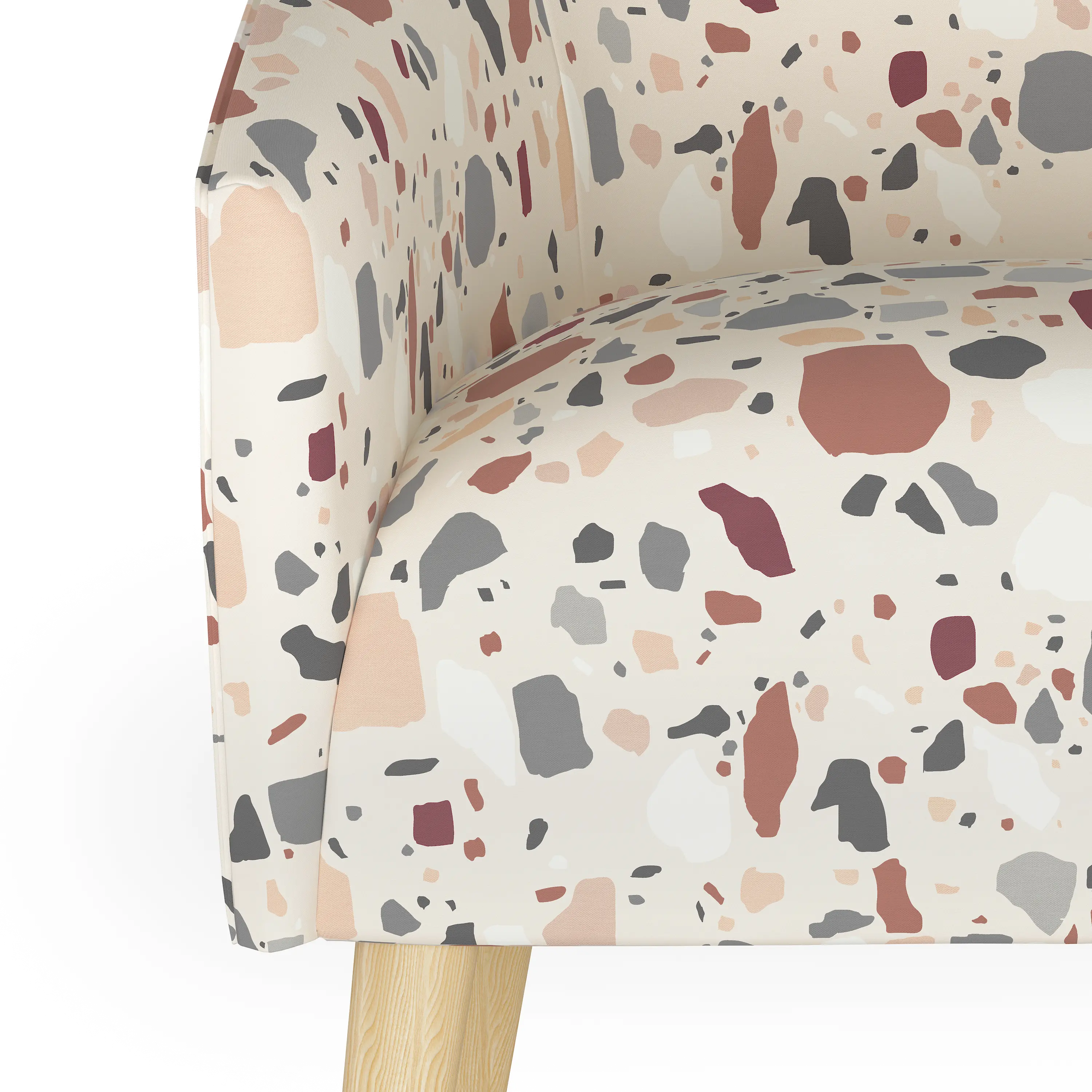 Deco Terrazzo Rust Accent Chair - Skyline Furniture