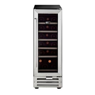 Whynter 18-Bottle Built-In Wine Refrigerator in Stainless Steel BWR-18SD