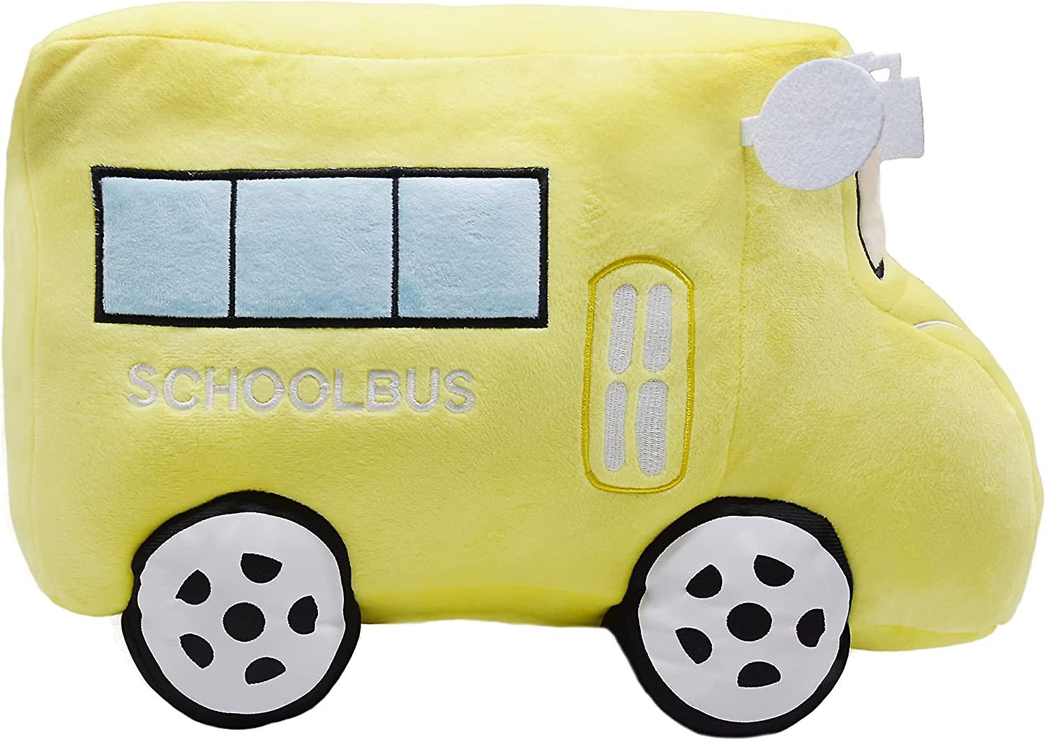 Soft Plush School Bus Stuffed Car Toy Super Cute Yellow Truck Plushie Excellent Gifts For Kids Or Birthday Party 11 Inches