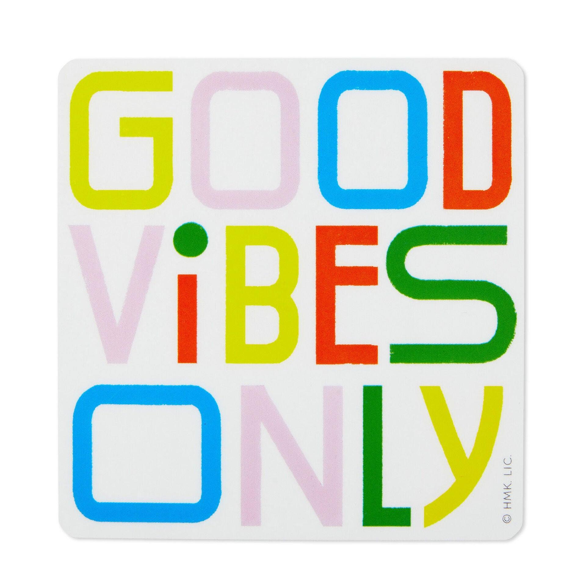 Hallmark  Good Vibes Only Vinyl Decal