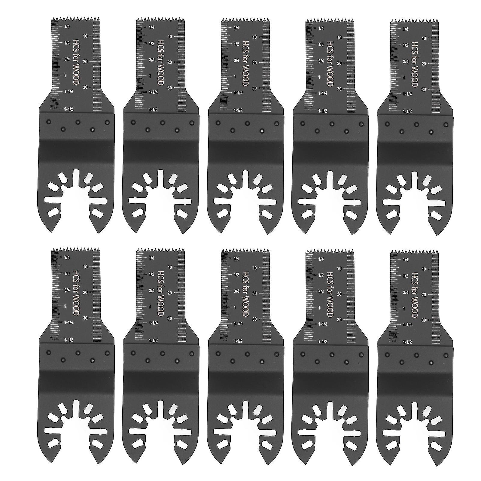 10Pcs Oscillating Saw Blade 20mm Quick Release Multitool Tool Set Kit for Wood Plastic