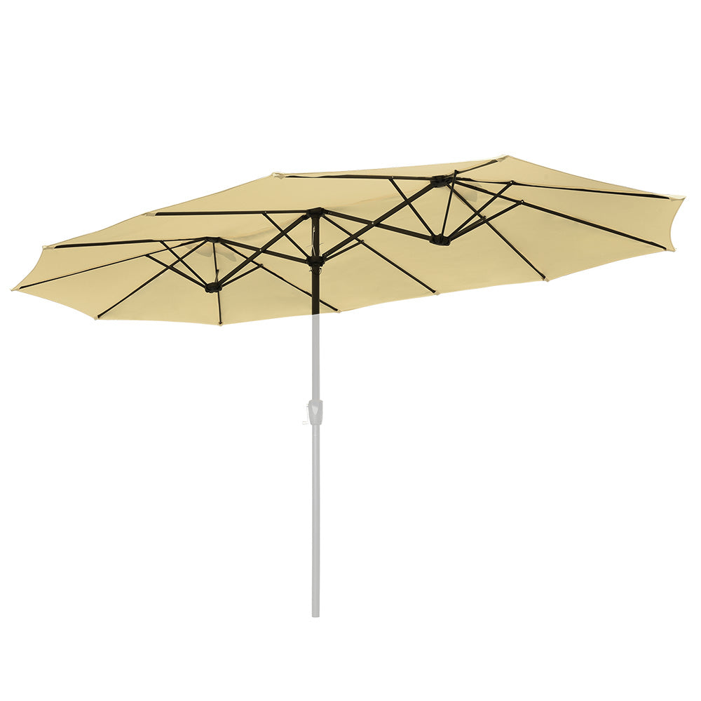 Yescom Umbrella Replacement Canopy 15x9ft 12-Rib Rectangle