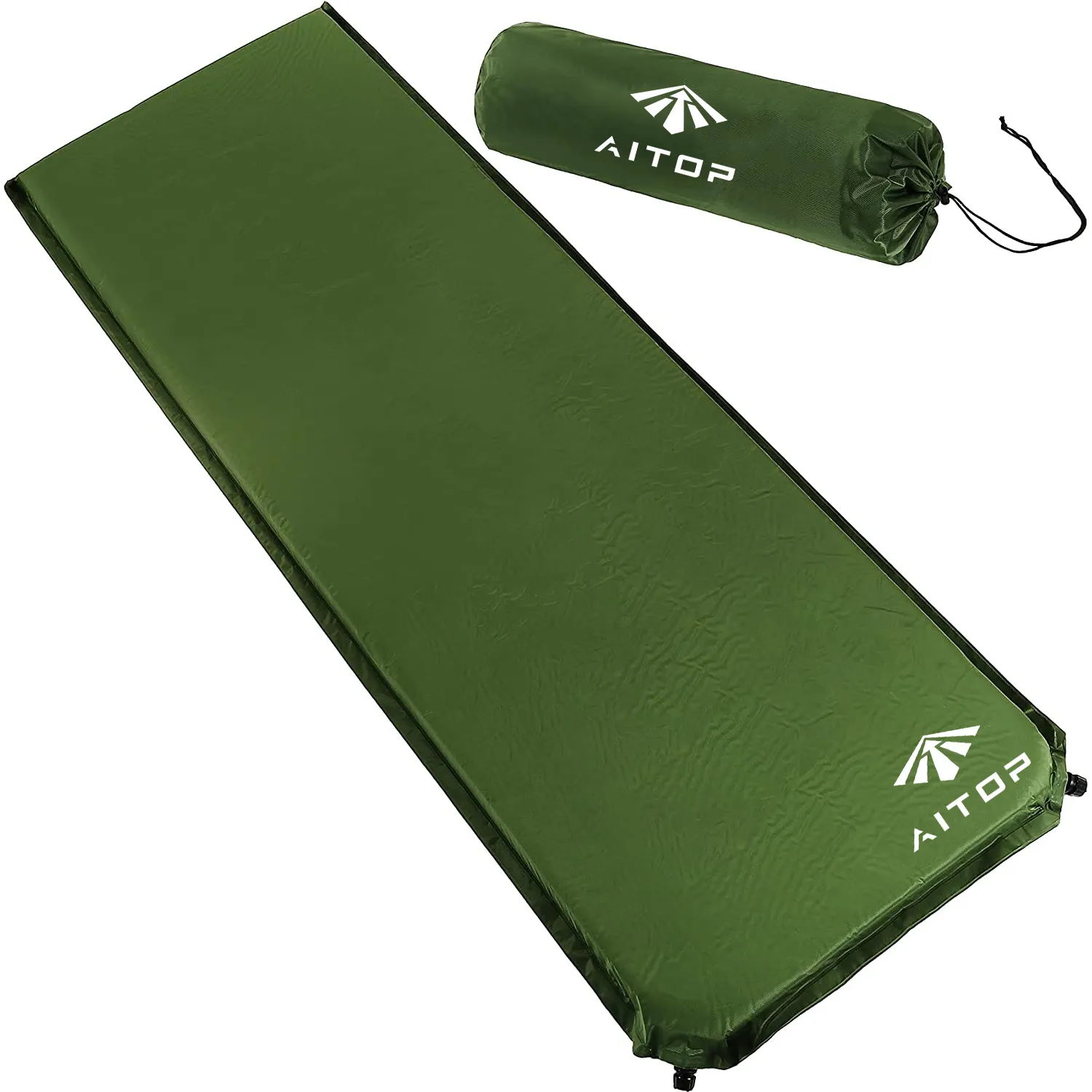 Camping Sleeping Pad UltraThick Memory Foam Self Inflating Bed with Pillow Fast Inflating for Backpacking Traveling Air Mattress