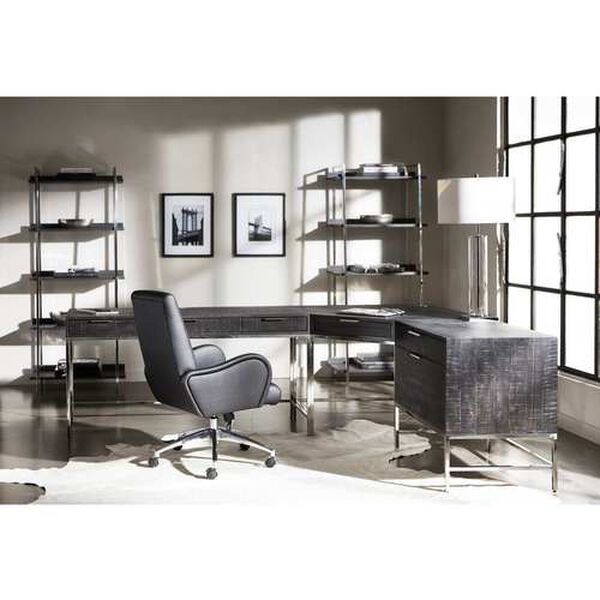 Patterson Black and Silver Office Chair