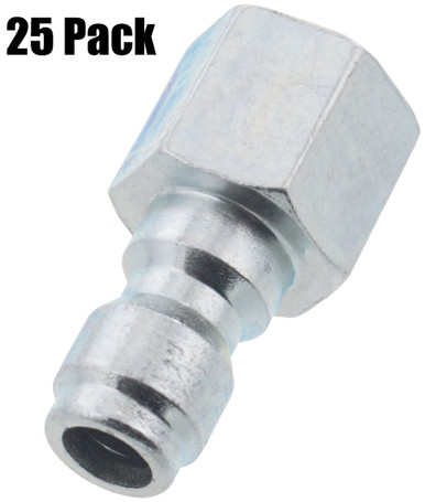 25 Erie Tools 1/4 FPT Zinc Plated Steel Plug Quick Connect Coupler