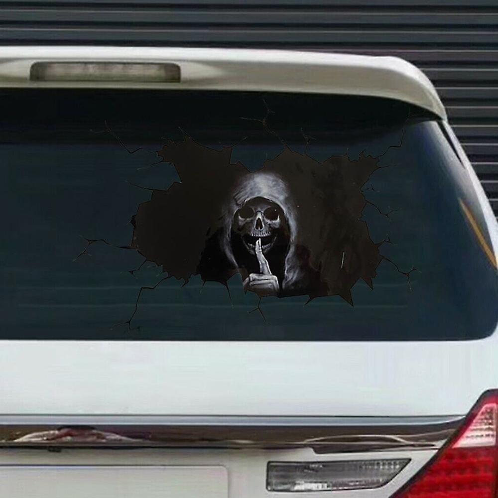 Happy Halloween Wall Floor Sticker Horror Wall Stickers Silent Skull Sticker Car Window Home Decoration Decal Decor Party