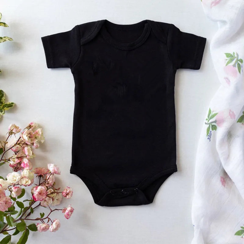 2020 Funny Halloween Newborn Baby Costume Black Short Sleeve Cotton Bodysuit Boys Baby Girl Clothing