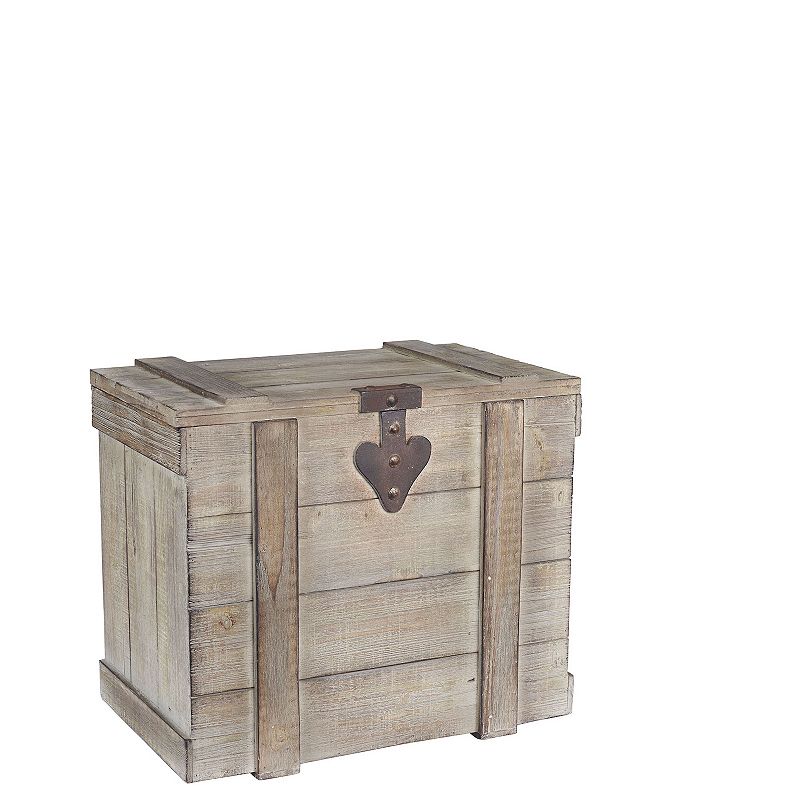 Household Essentials Antiqued Wooden Home 3-pc. Trunk Set