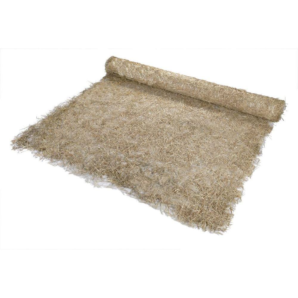 Mutual Industries 8 ft. x 112.5 ft. Polypropylene Single Net Straw Erosion Control Blanket 17681-1-1125