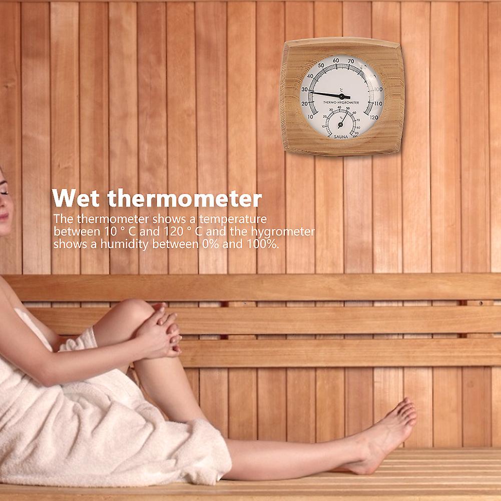 Sauna Thermometer 2 In-1 Digital Sauna Wood Thermometer  Hygrometer Sauna Temperature Thermometer Accessories For Steam Room Sauna Room_x000d_