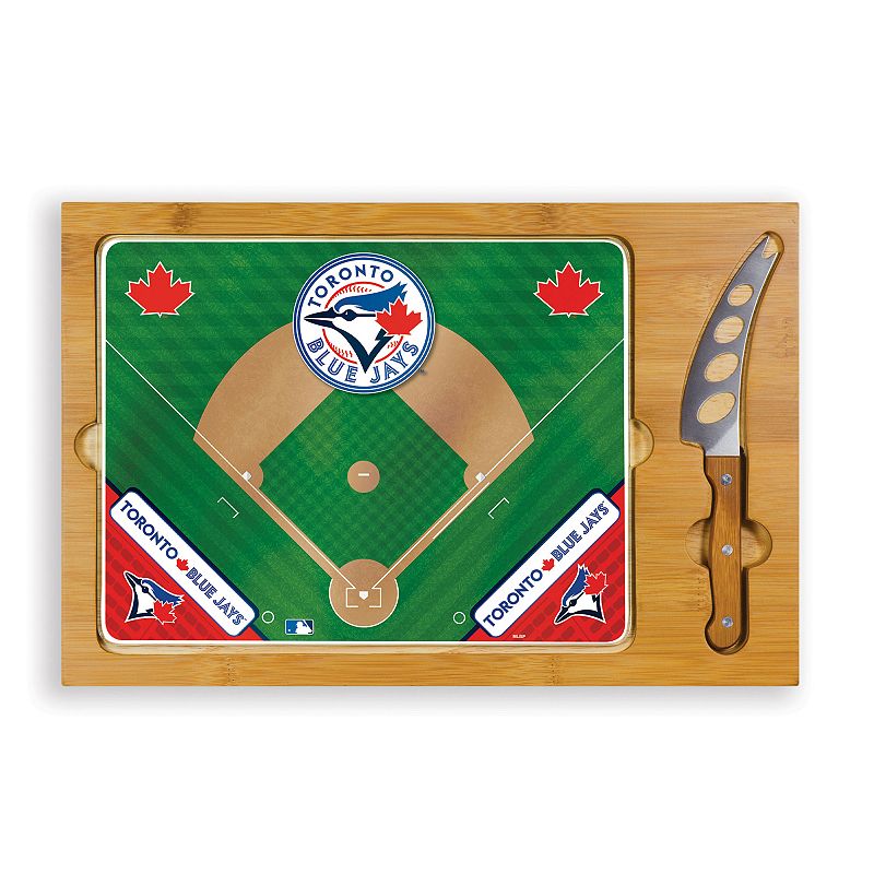 Picnic Time Toronto Blue Jays Icon Rectangular Cutting Board Gift Set