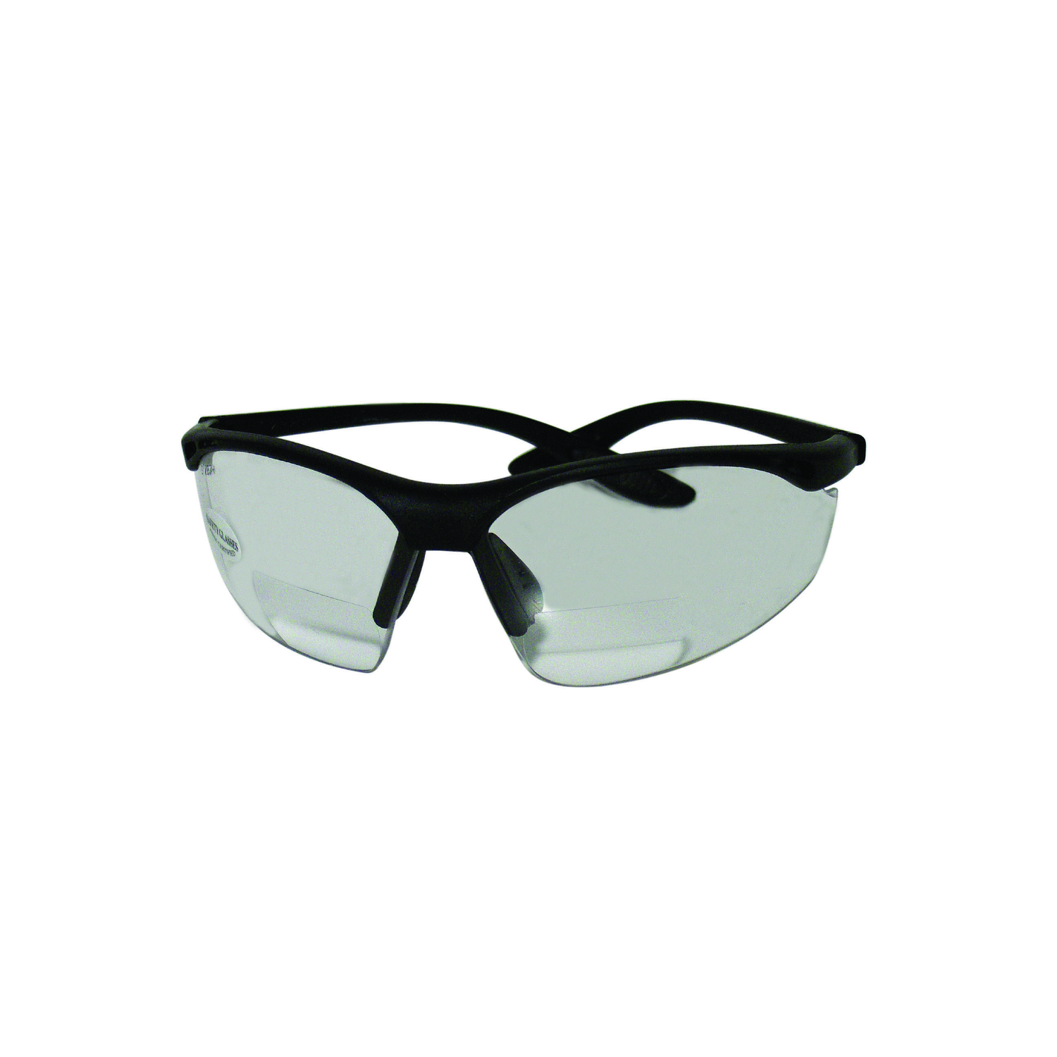 Sierra Ranch Bi-Focal Safety Readers Clear Lens Black Frame 1 pc