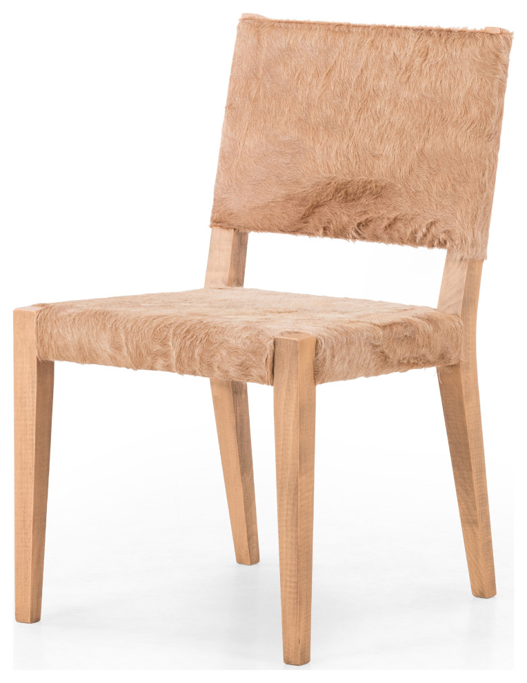 Villa Dining Chair  Light Hair On Hide   Contemporary   Dining Chairs   by Four Hands  Houzz