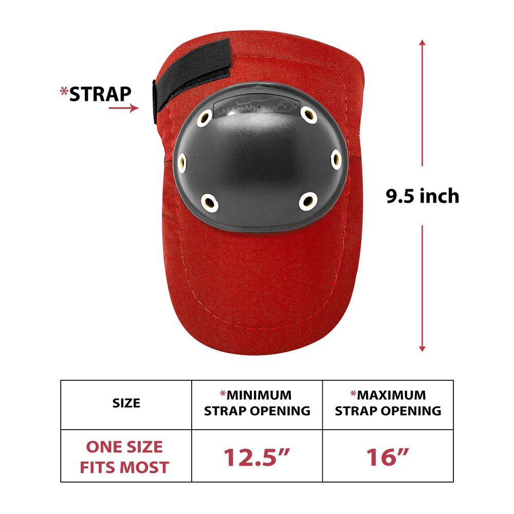 Safe Handler Tough Cap Thick Foam Padding Adjustable Elastic Straps (RED) BLSH-ES-PE-KP