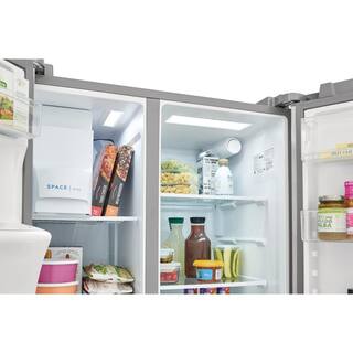 Frigidaire 36.1 in. 22.3 cu. ft. Counter Depth Side-by-Side Refrigerator in Stainless Steel FRSC2333AS