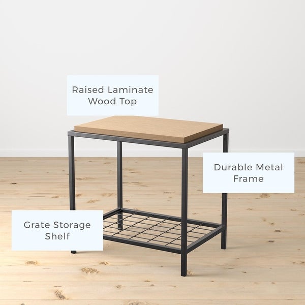 Brookside Ruby Wood and Metal Coffee and End Tables