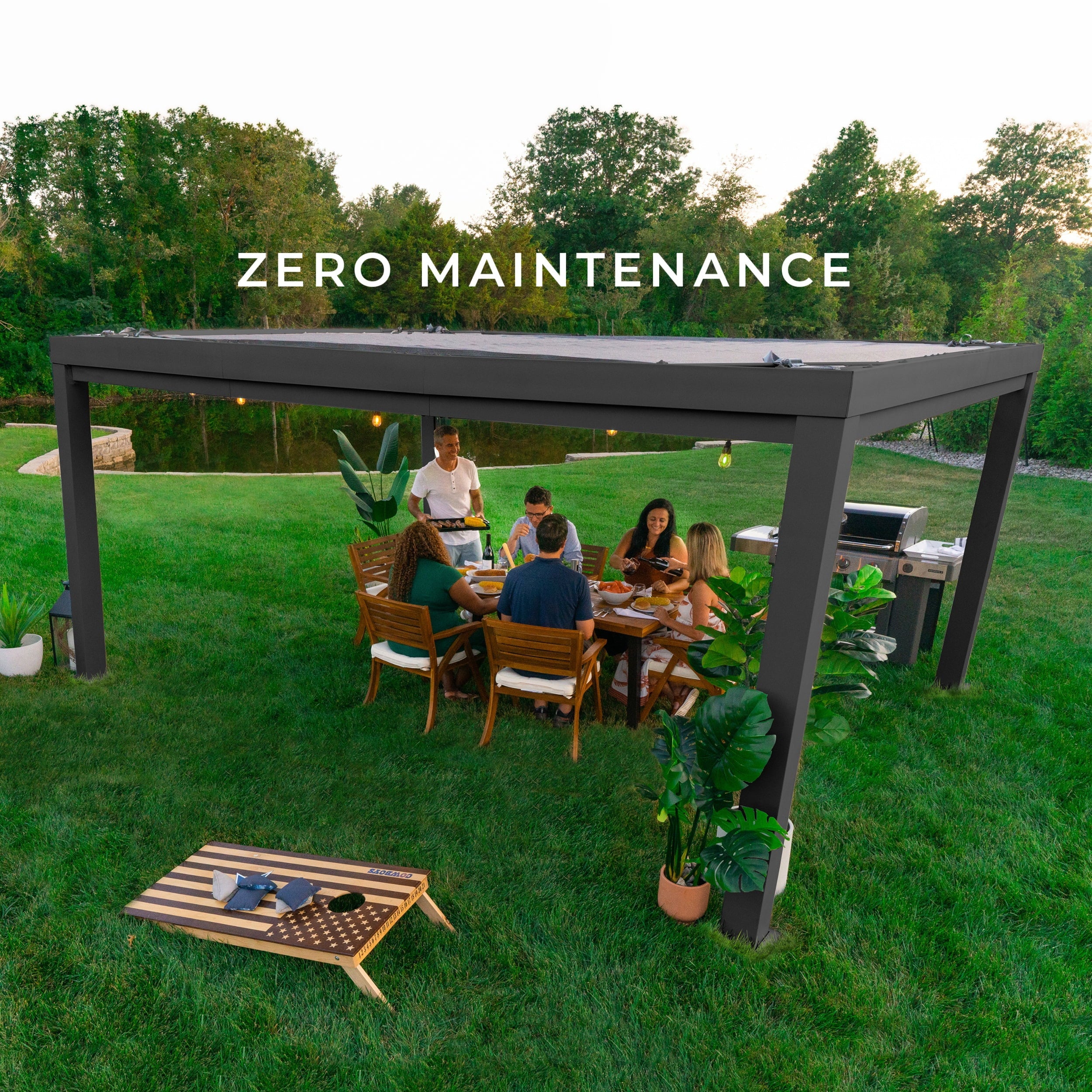 Backyard Discovery 16' x 12' Trenton Modern Steel Pergola