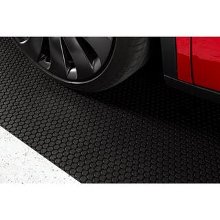 G-Floor Small Coin 8.5 ft. x 22 ft. Midnight Black Commercial Grade Vinyl Garage Flooring Cover and Protector GF60SC8622MB