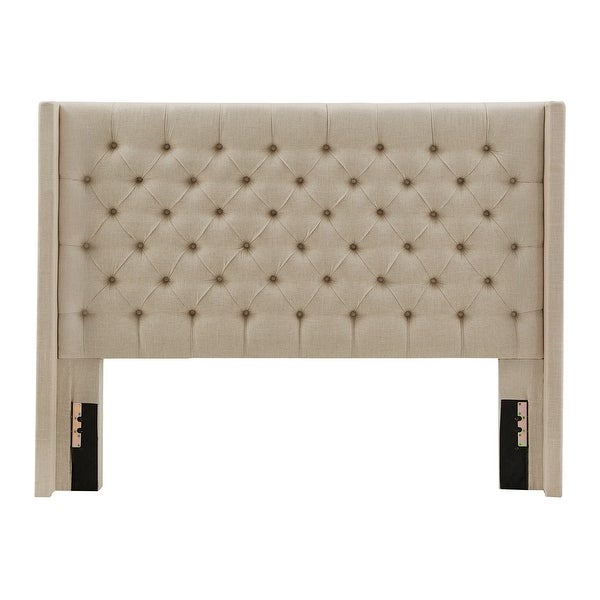 Naples Queen-size Wingback Button-tufted Headboard by iNSPIRE Q Artisan - - 9477539