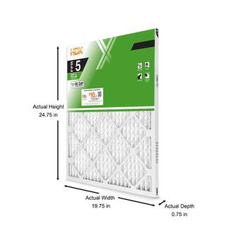 HDX 20 in. x 25 in. x 1 in. Standard Pleated Air Filter FPR 5 HDX1P5-012025