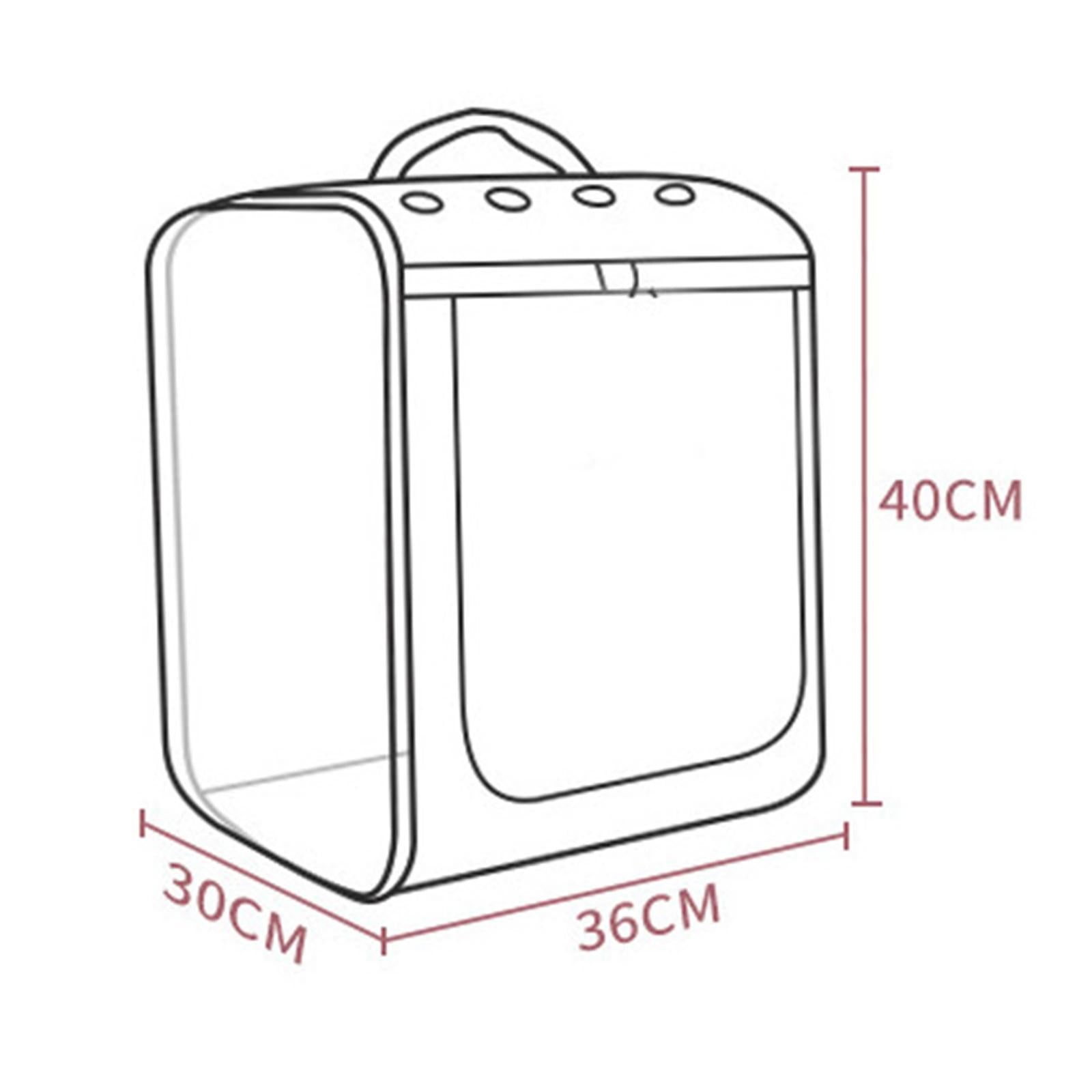 Pet Carrier Transparent Window Easier Carrying Portable Backpack for Walking Yellow