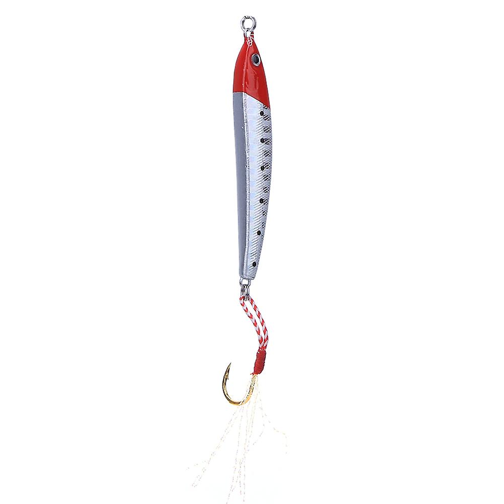 Single Hook 6.5cm Submerged Type Hard Bait Lure With Feathers Fishing Accessory3#