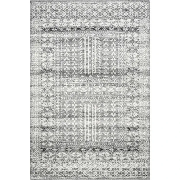 Gray Vintage Rug 9 x27