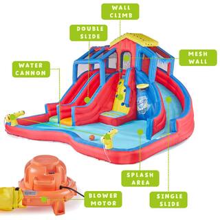 BANZAI Hydro Blast Inflatable Play Water Park with Slides and Water Cannons BAN-35545